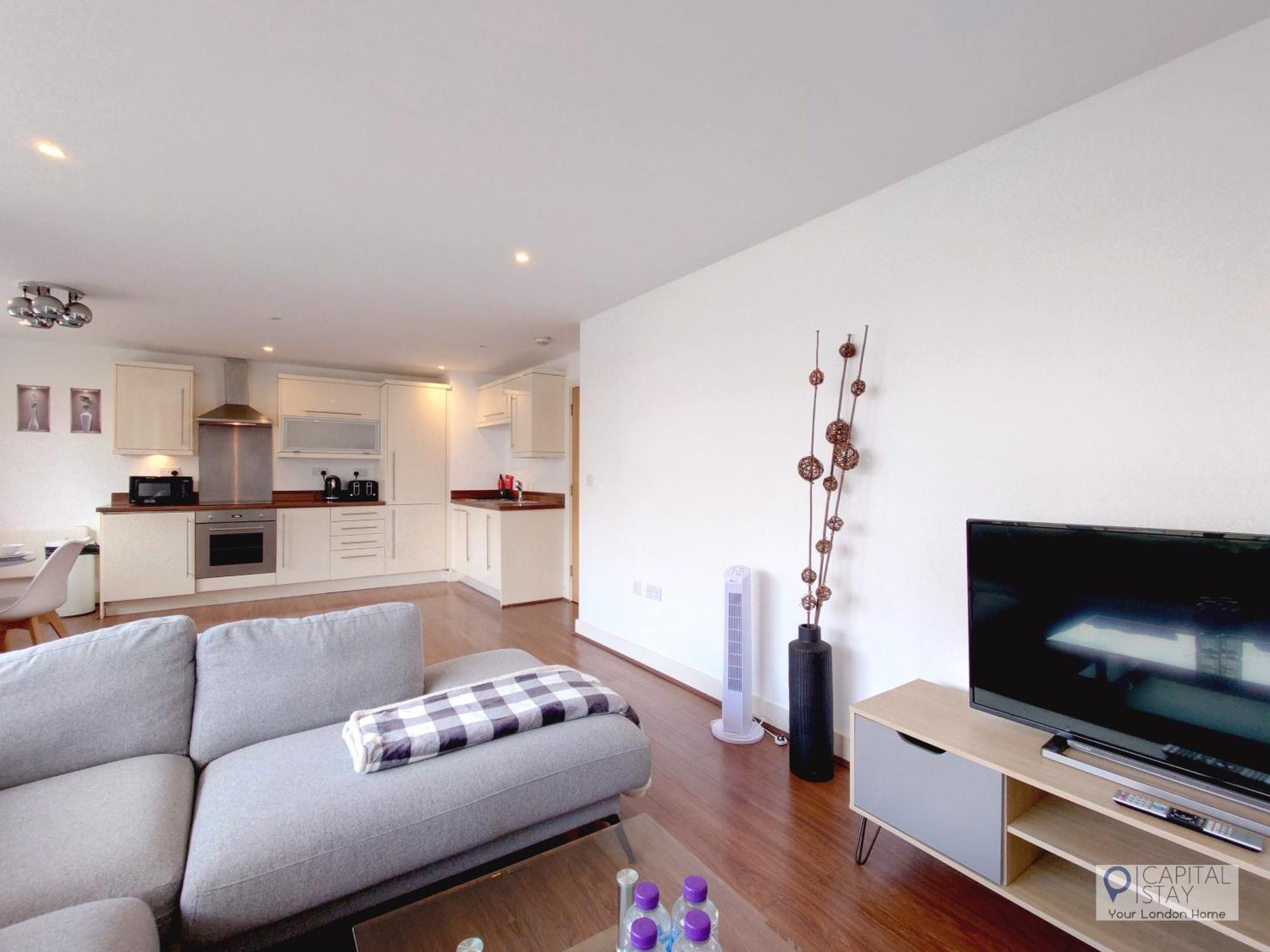 Apartment Free Parking - Serviced Two Bed London Docklands