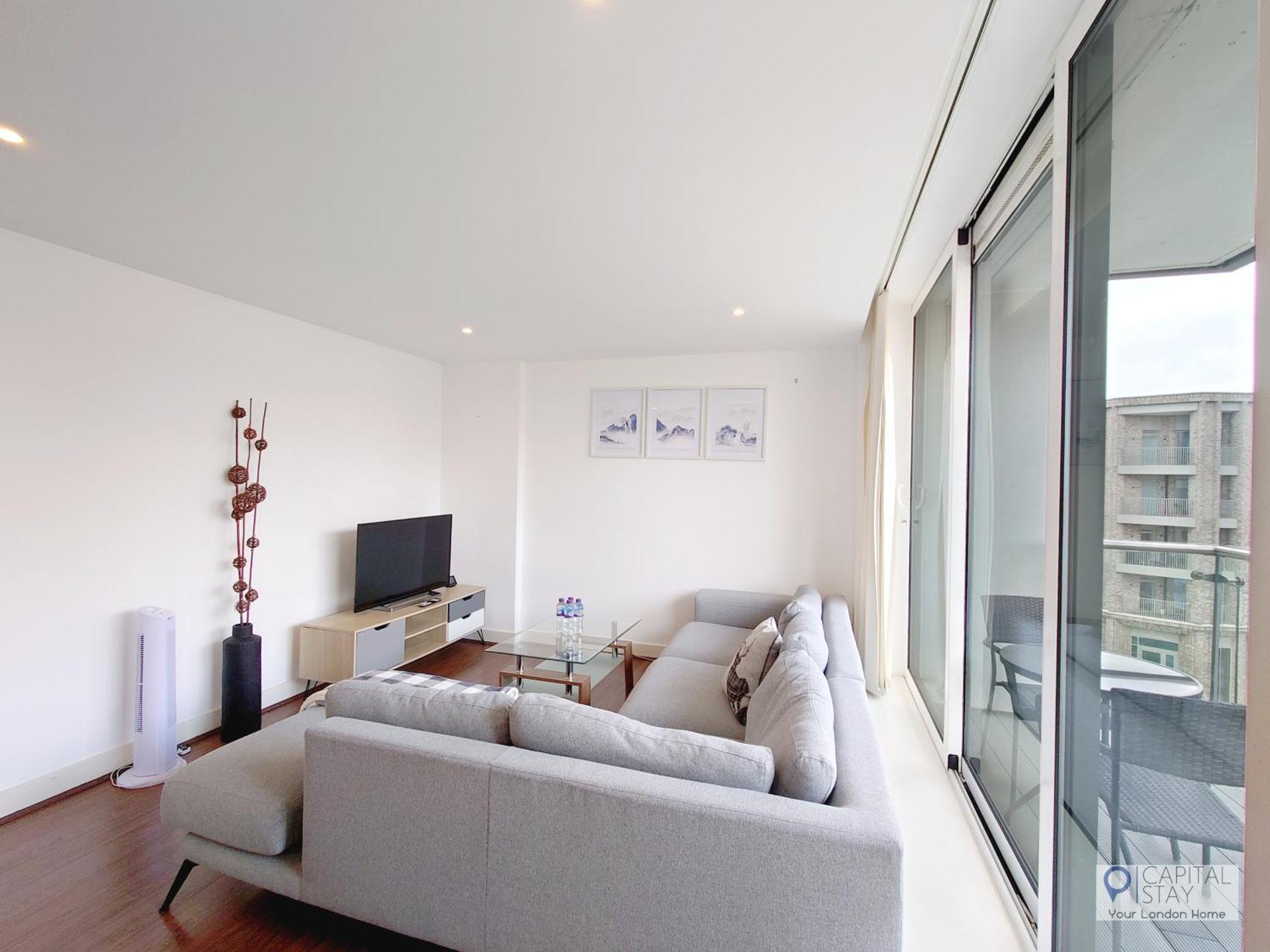 Apartment Free Parking - Serviced Two Bed London Docklands *