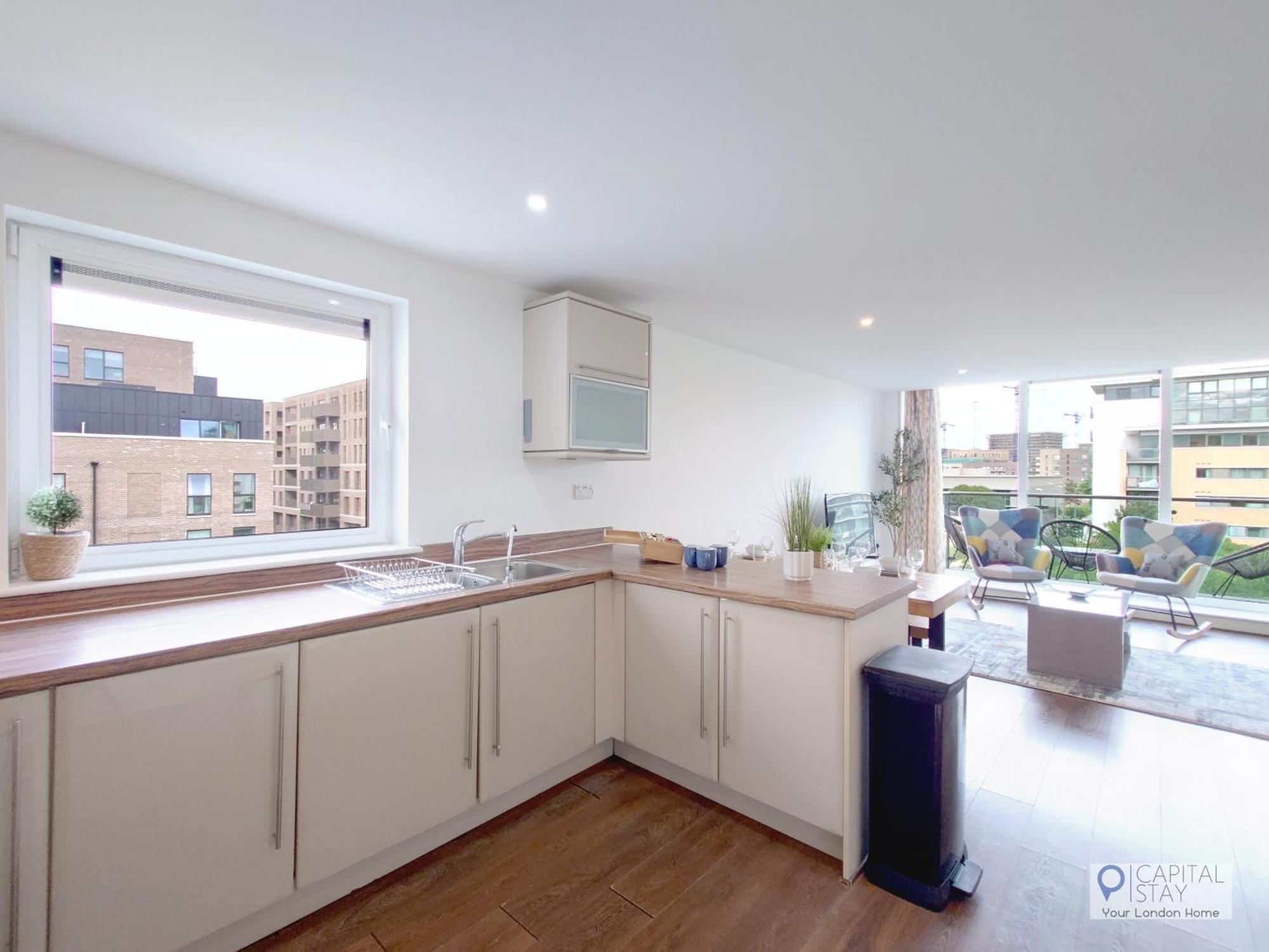 Apartment Free Parking - Serviced Two Bed London Docklands *